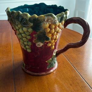 Grape Motif Water Pitcher
